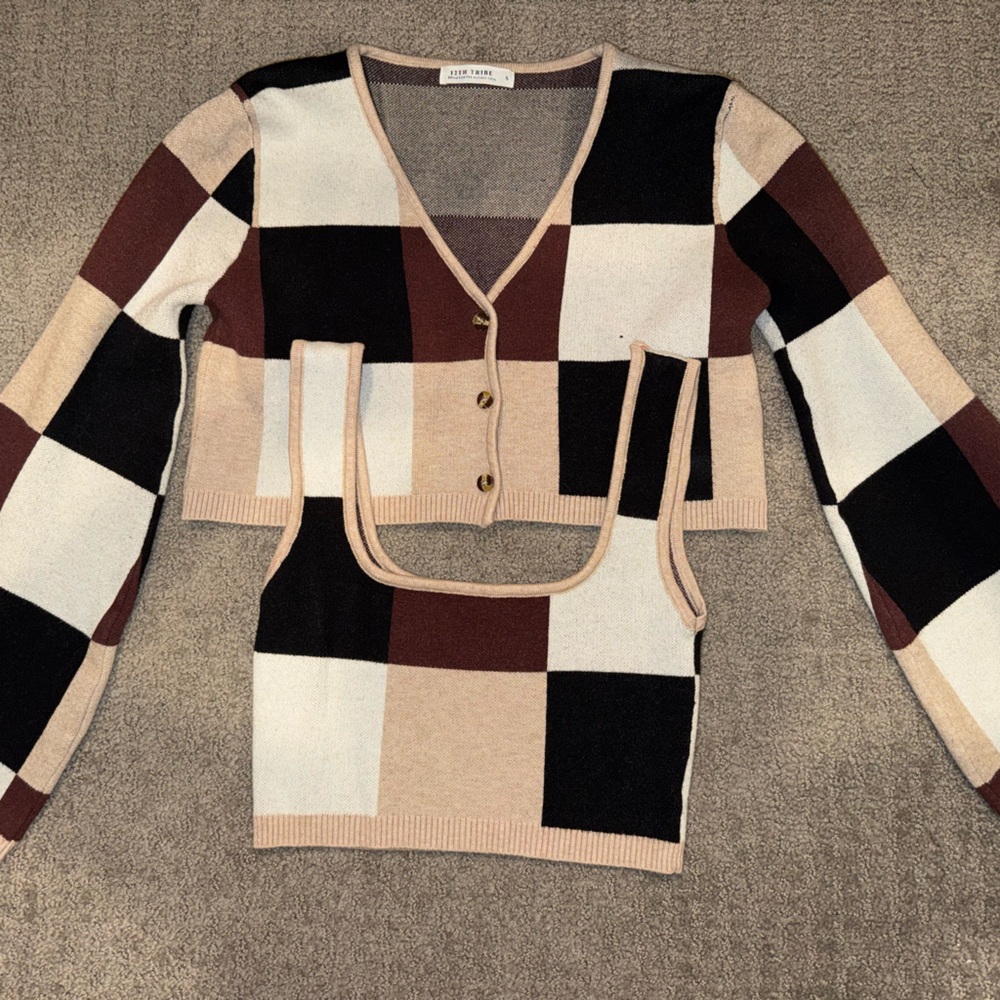 12th tribe, cardigan, and tank